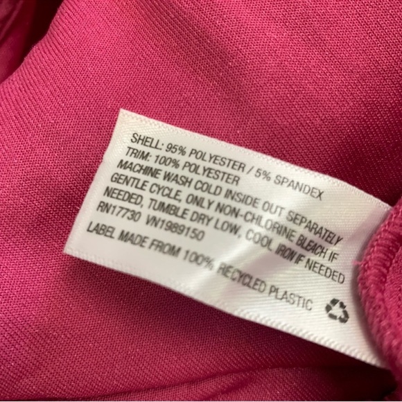 NWOT A New Day Velvet Hot Pink Long Sleeve Velour Jumpsuit Plus Size XXL - Picture 7 of 11